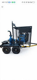 8" water pump Custom Trailer  55hp diesel
