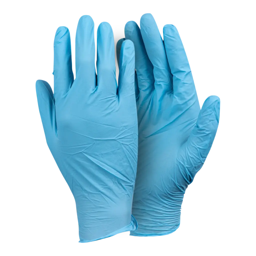 Blue Nitrile Exam Gloves (Box of 100)