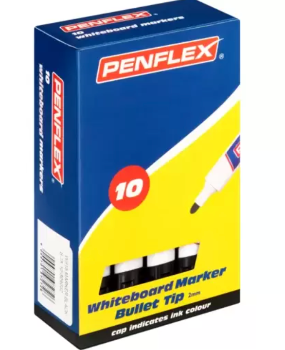 WB13 Bullet Marker Black Box 10 Pack 10