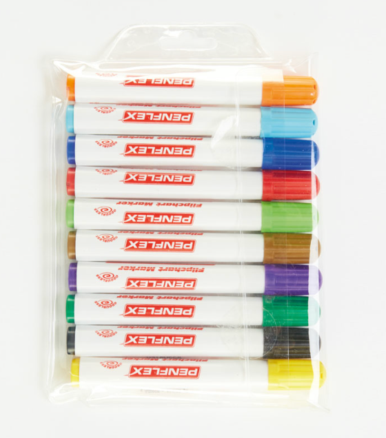 Flip Chart Marker 4 Assorted Pack 10
