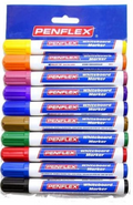 WB15 Whiteboard Marker Black Box 4 Asst Pack 10