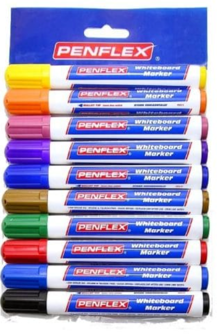 WB15 Whiteboard Marker Black Box 4 Asst Pack 10