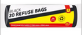 Clear Refuse Bags Pack 20