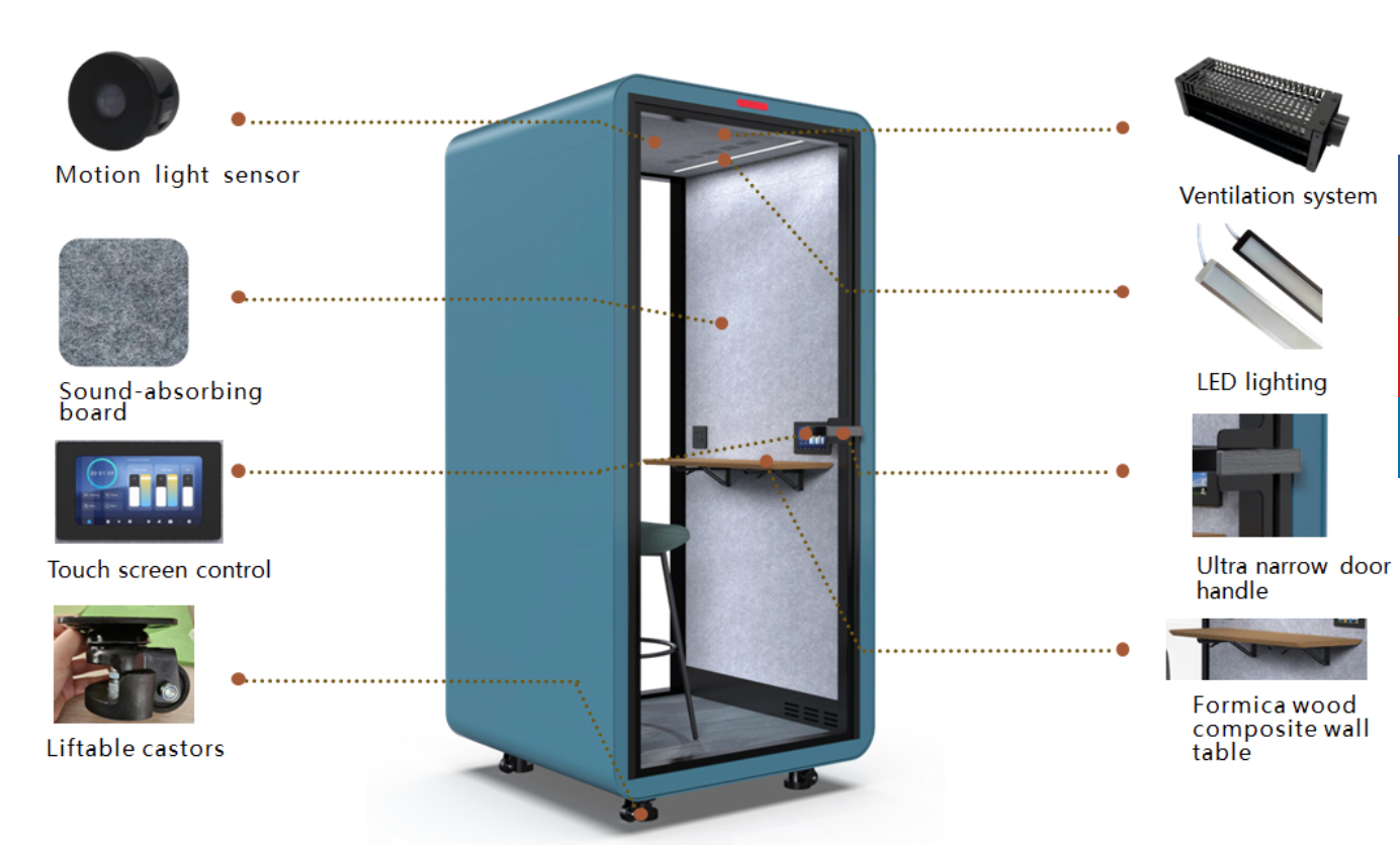 Telebooth TB-S Office Pod (1 Person)