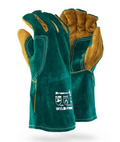 DROMEX GREEN WELDERS, finger palm & thumb yoke, aramid thread,Glove
