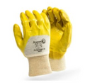 Yellow Actifresh Palm Coated Nitrile Knitted Wrist Glove