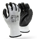 White Carbon Liner Black PU Palm Coated Glove