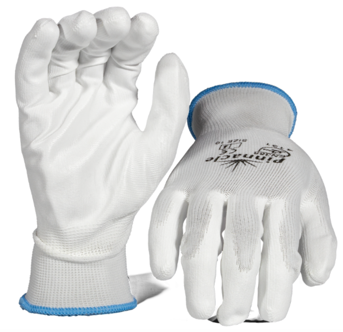 Dromex White PU Palm Coated Glove