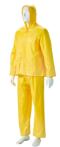 Dromex Yellow Rubberized Rain Suit with Hood