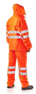Dromex Orange HydroPlus PU Rain Suit
