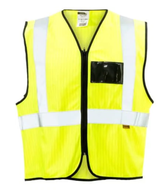 Dromex Lime Anti-Static Flame Retardant Reflective Jacket with FR Tape