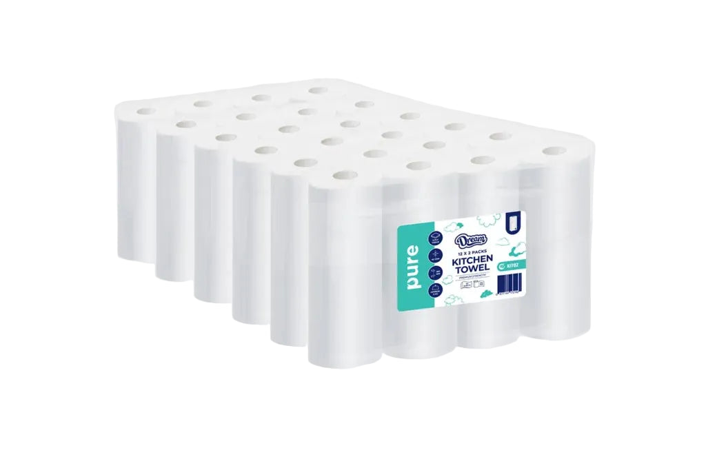 Pure - Kitchen Towel Roll - 24 Rolls